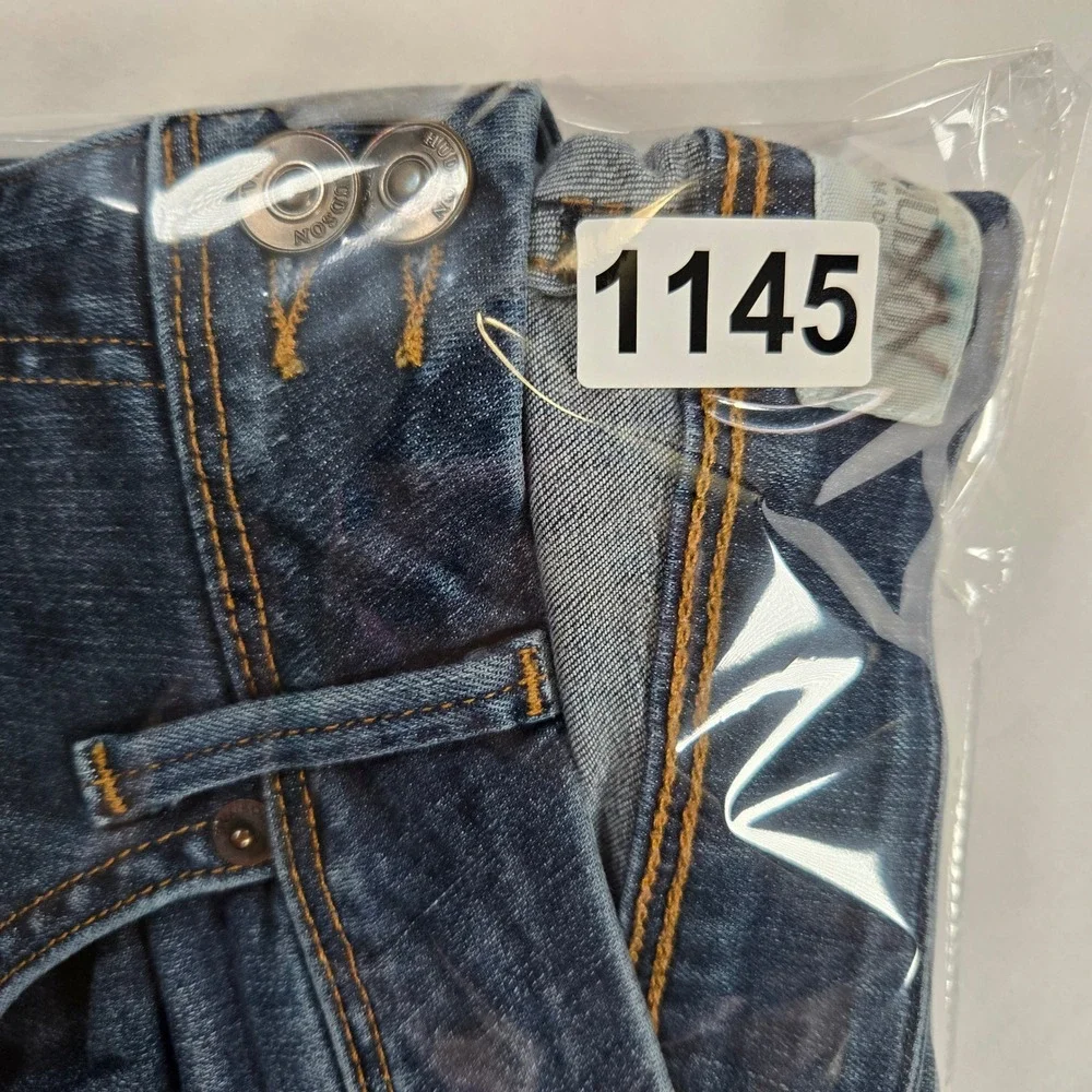 Hudson Y2K Bootcut Low Rise Jeans Medium Wash Denim Womens Siz 29 Button Pockets